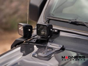 Jeep Gladiator LED Pod Light Mount - A-Pillar - Dual